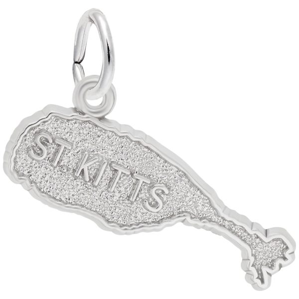 St. Kitts Map Charm