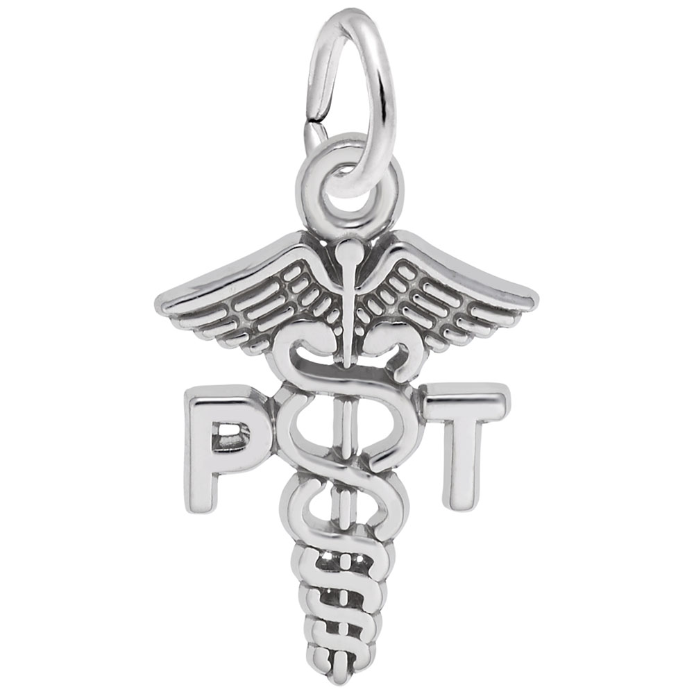 Physical Therapist Caduceus Charm