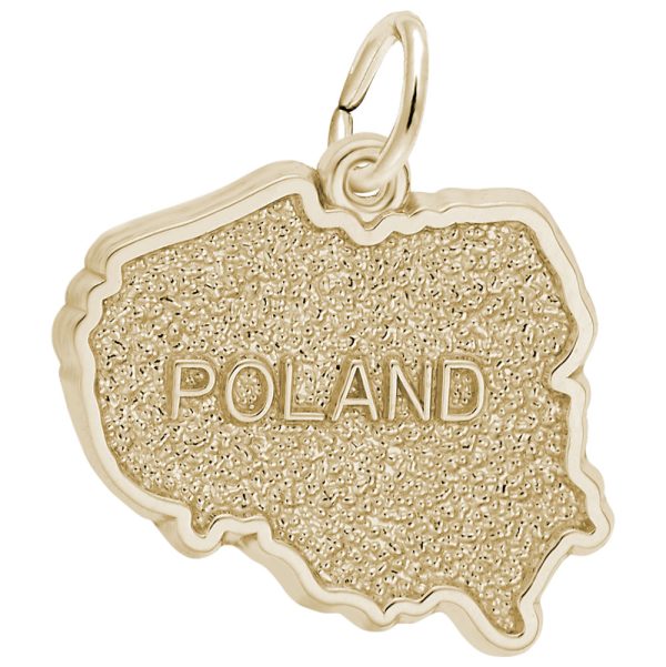 Poland Map Charm