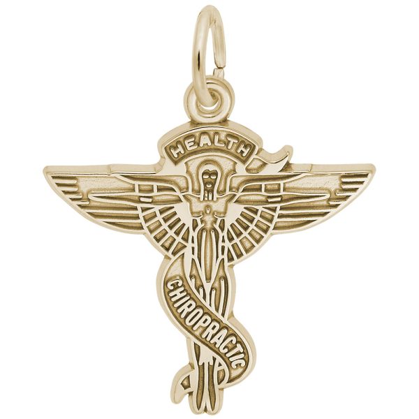 Chiropractic Caduceus Charm