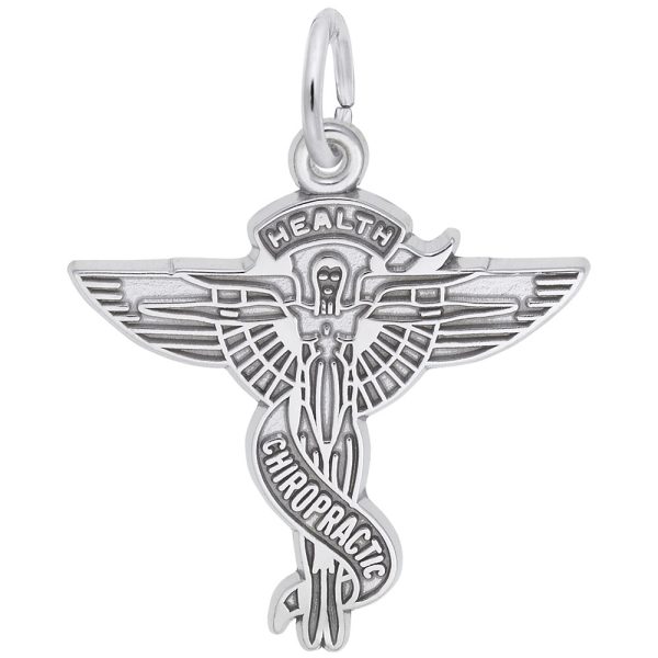 Chiropractic Caduceus Charm
