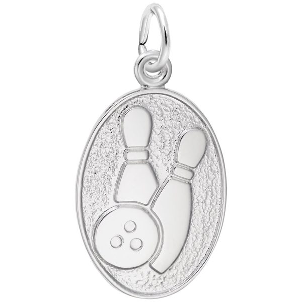 Bowling Oval Disc Charm