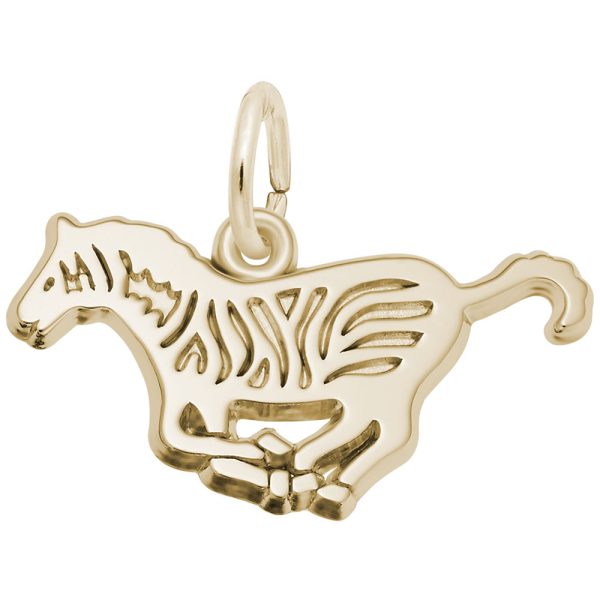 Flat Zebra Charm