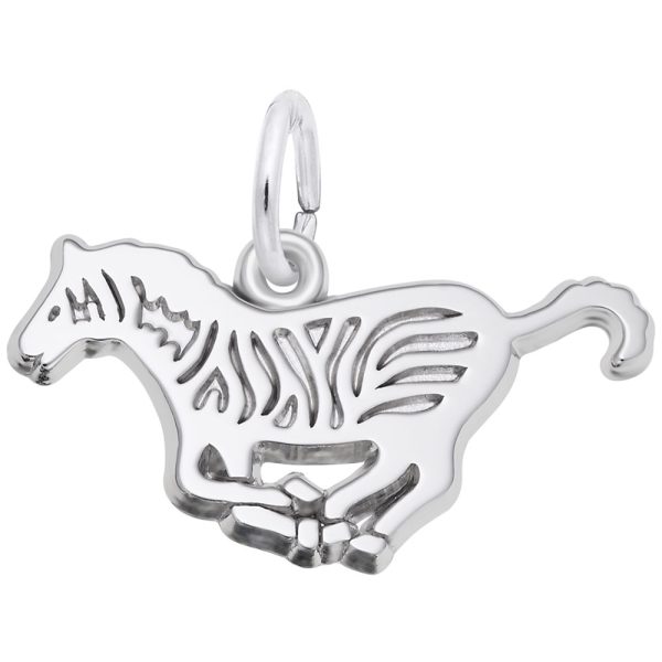 Flat Zebra Charm