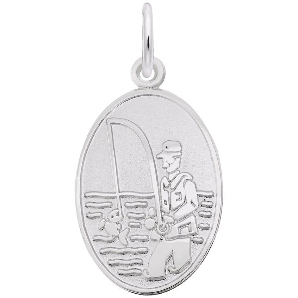 Fisherman Oval Disc Charm