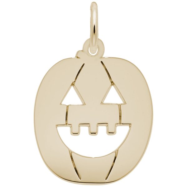 Flat Jack O' Lantern Charm