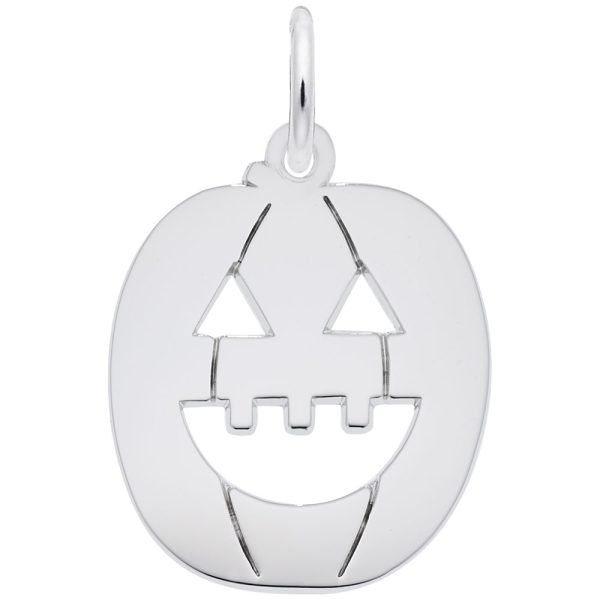 Flat Jack O' Lantern Charm