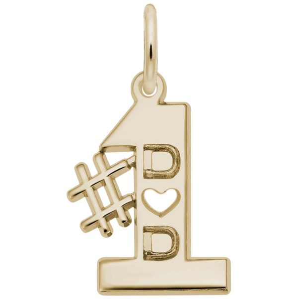 Number One Dad Charm
