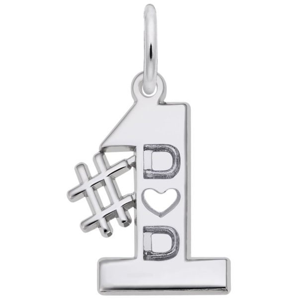 Number One Dad Charm