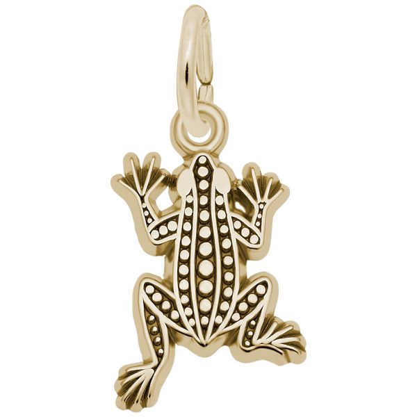 Flat Leopard Frog Charm