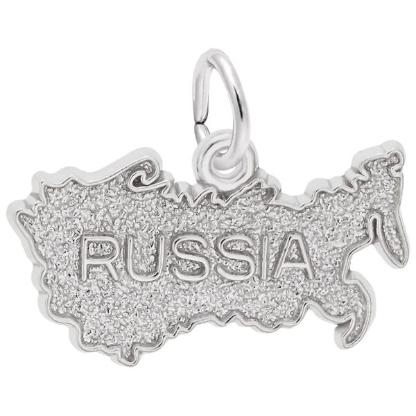 Russia Map Charm