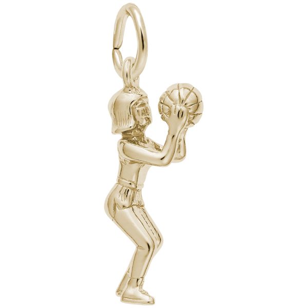 Shootin' Hoops Charm