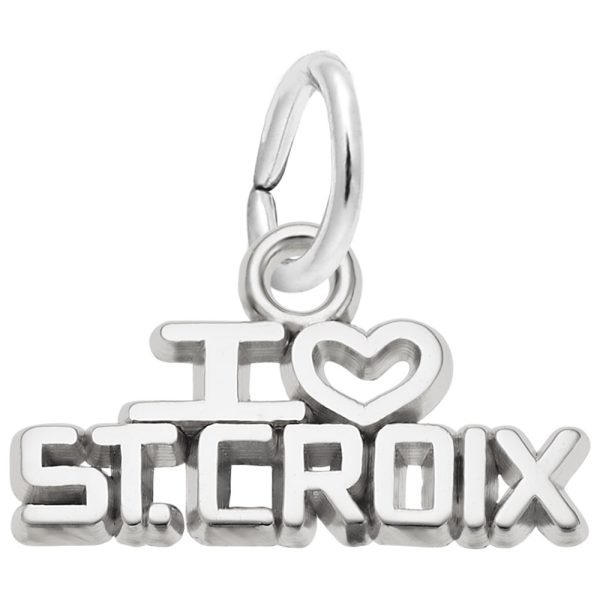 I Love St. Croix Charm
