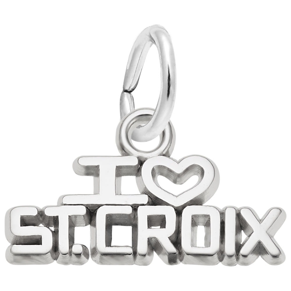 I Love St. Croix Charm