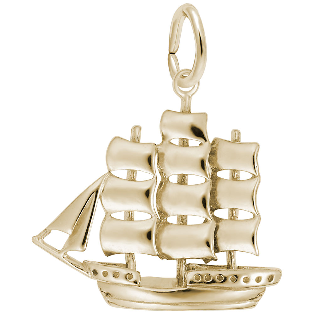 Full-Rigged Ship Charm - Image 1