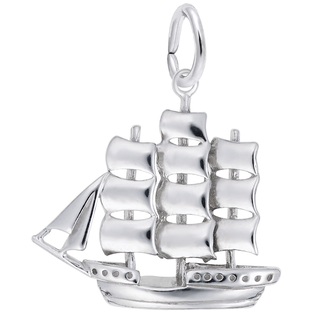 Full-Rigged Ship Charm