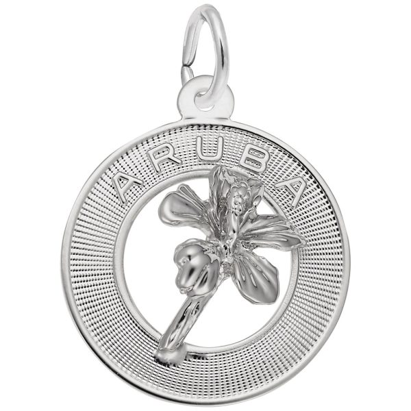 Aruba Hibiscus Ring Charm