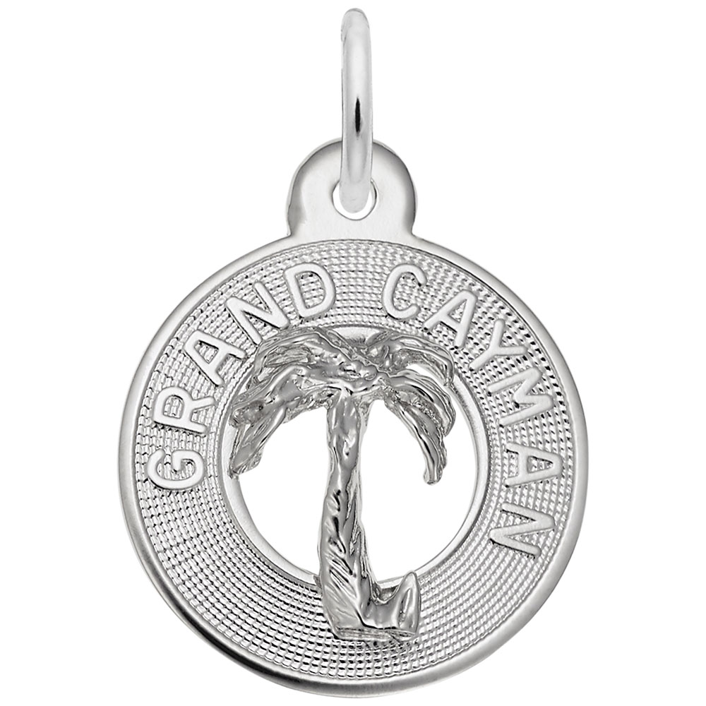 Small Grand Cayman Palm Tree Ring Charm - Image 1