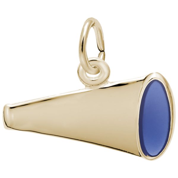 Flat Painted Megaphone Charm