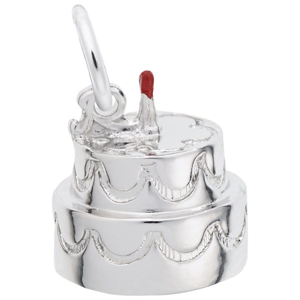 Two-Tier Cake with Candle Charm
