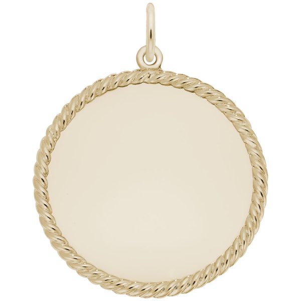 Large Rope Disc Charm