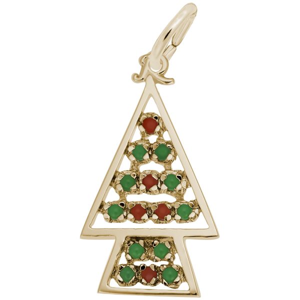 Beaded Christmas Tree Charm