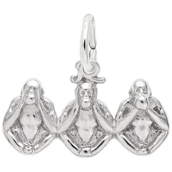 Three Monkeys Charm