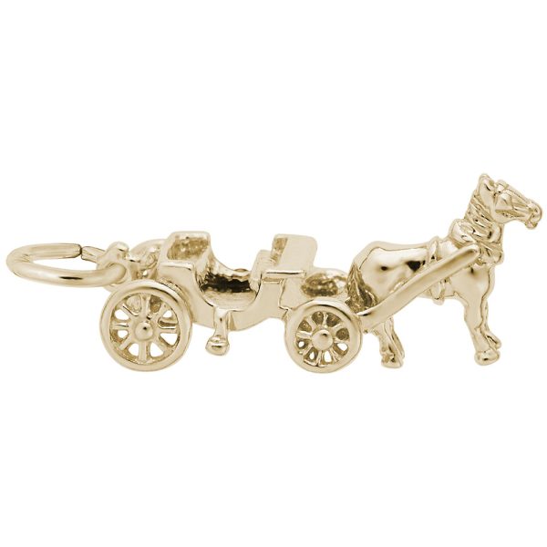 Horse Drawn Carriage Charm