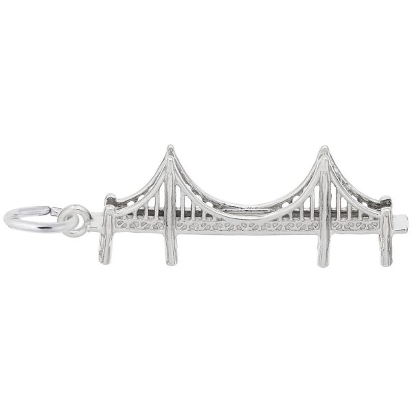 Golden Gate Bridge with Cables Charm