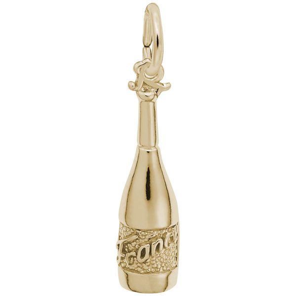 France Burgundy Wine Bottle Charm