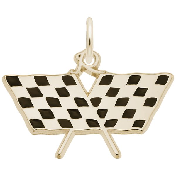 Checkered Racing Flags Charm