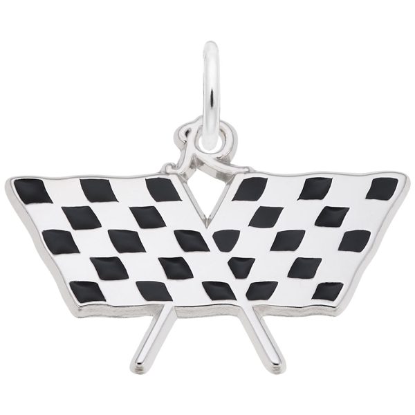 Checkered Racing Flags Charm