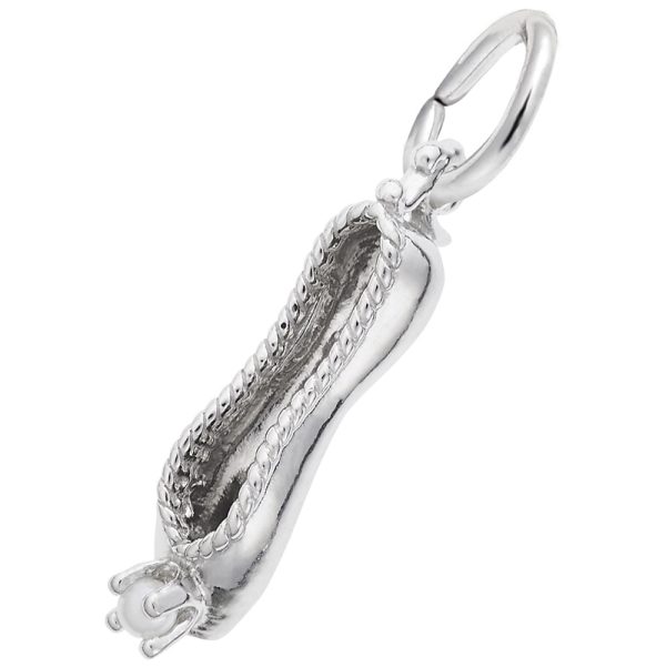 Ballet Slipper with Pearl Charm