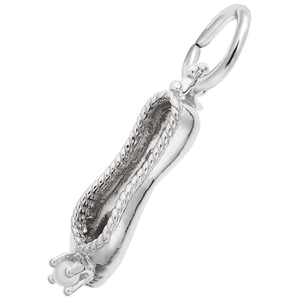 Ballet Slipper with Pearl Charm