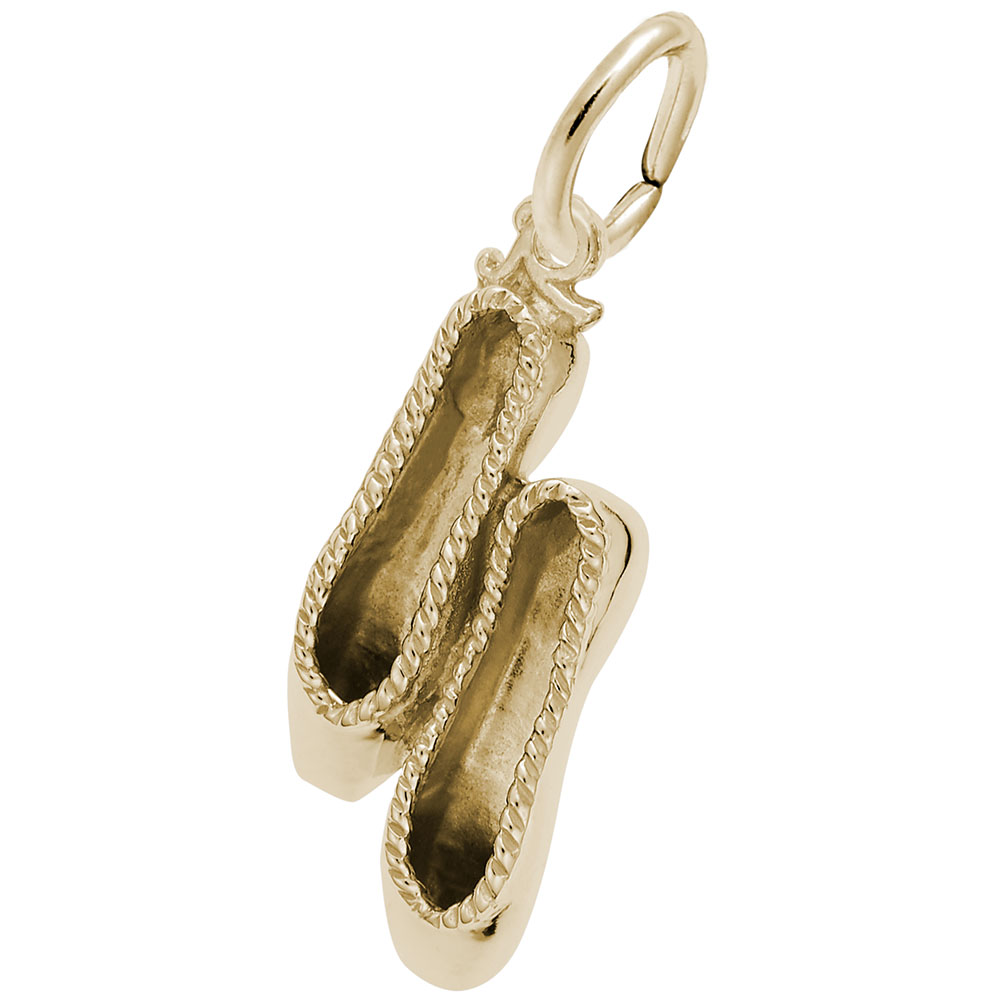 Small Ballet Slippers Charm