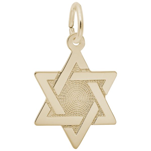 Star of David with Brocade Center Charm