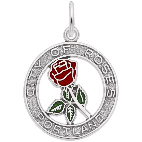 Portland City of Roses Charm