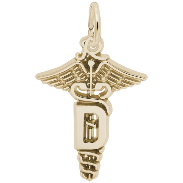Dental Caduceus Charm