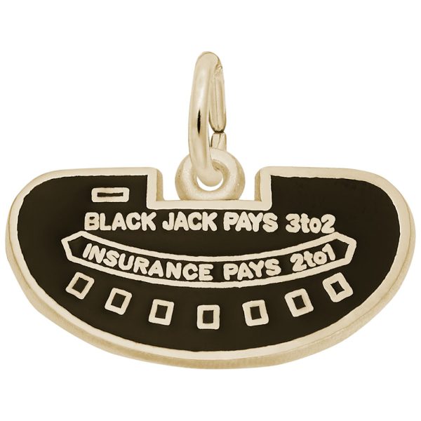 Black Jack Table Charm