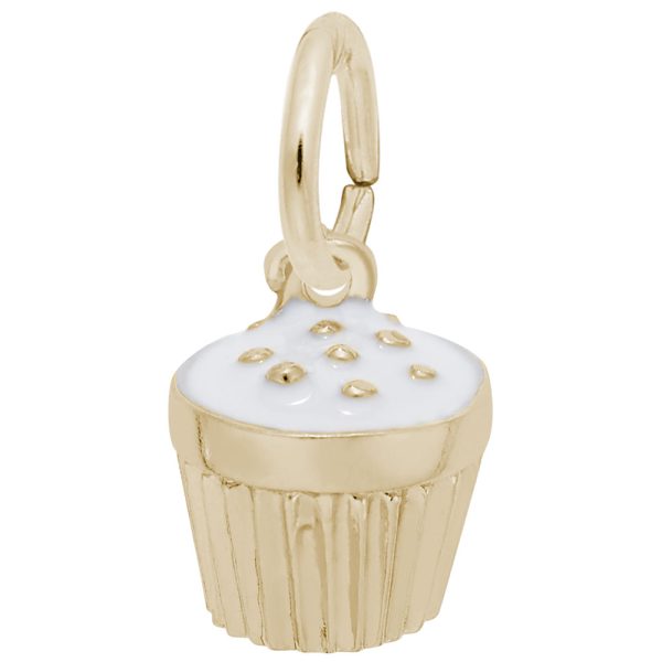 Cupcake White Charm
