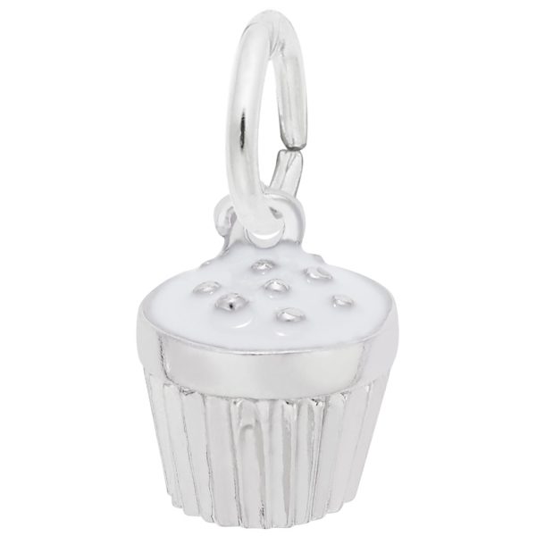 Cupcake White Charm