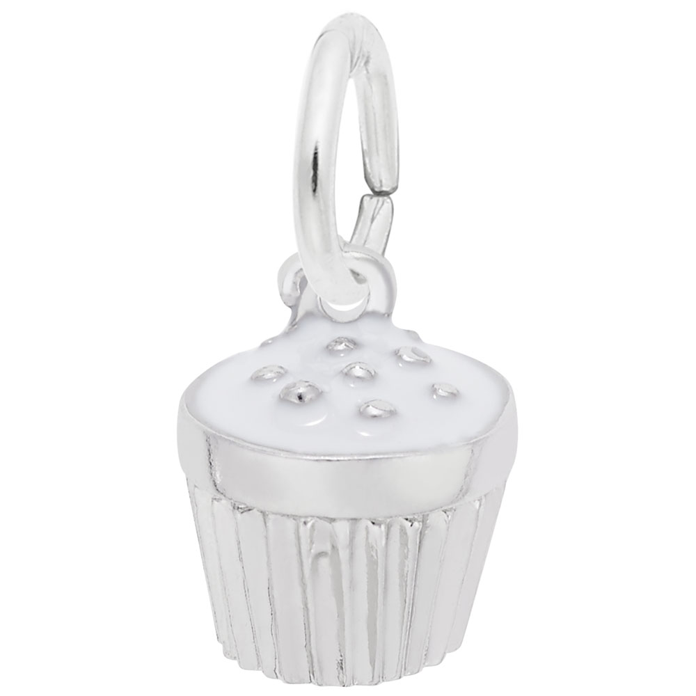 Cupcake White Charm