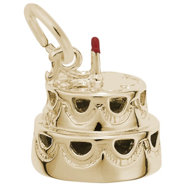Hollow Two-Tier Cake with Candle Charm
