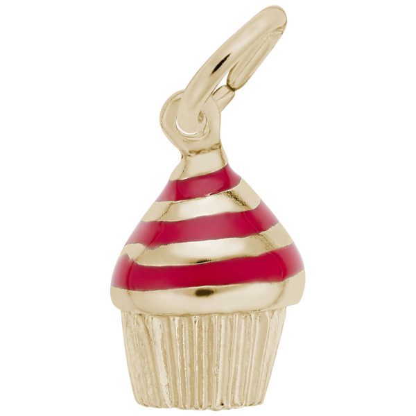 Swirl Cupcake Charm