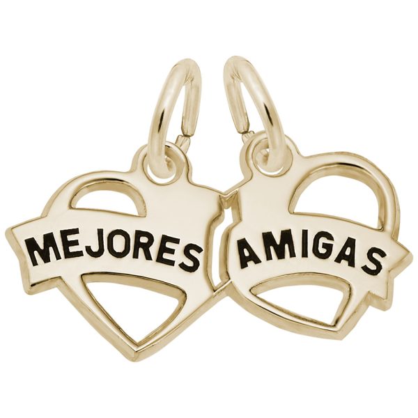 Mejores Amigas Hearts Charm