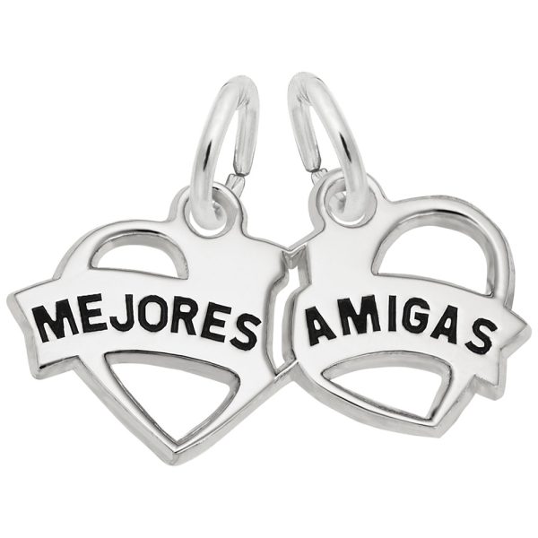 Mejores Amigas Hearts Charm