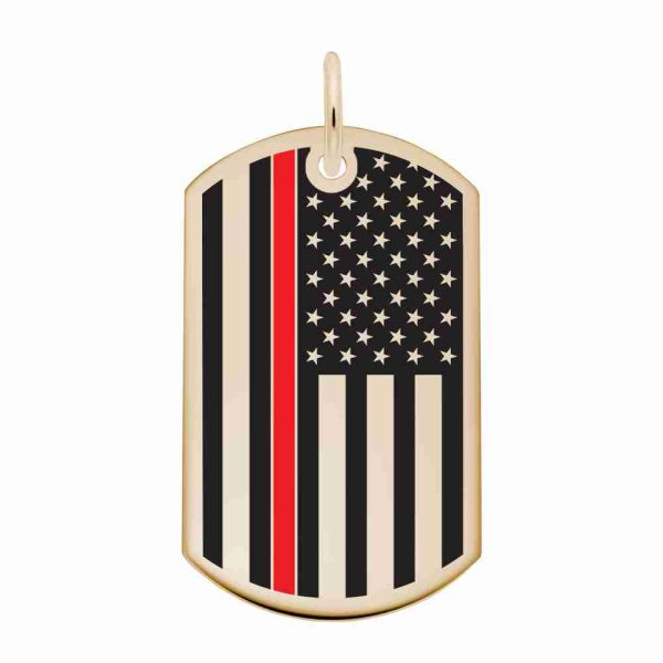 USA Flag with Red Stripe