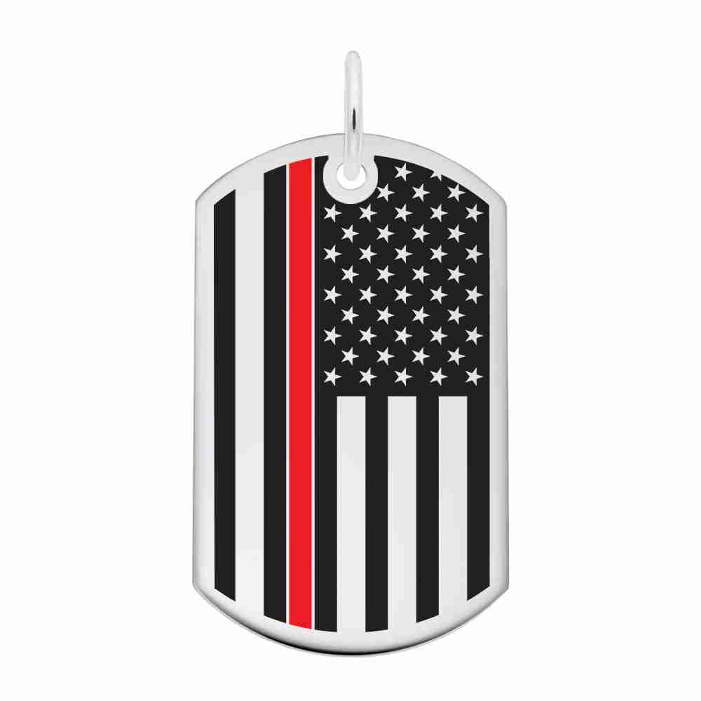 USA Flag with Red Stripe