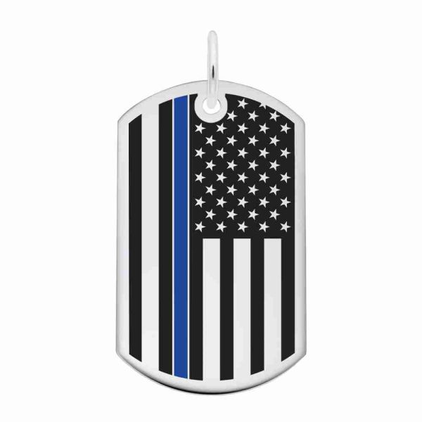 USA Flag with Blue Stripe