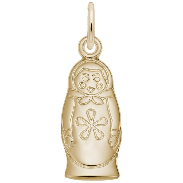 Matryoshka Doll Flat Back Charm